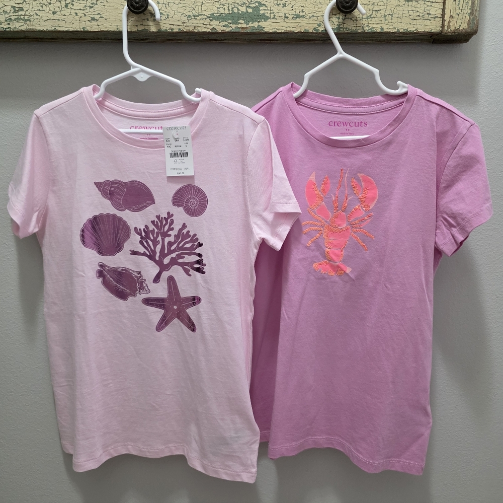 Crewcuts Pink Kids T-Shirts Set